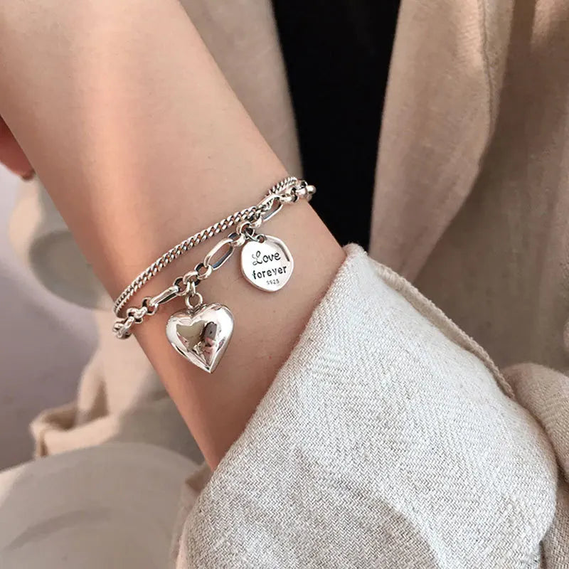 Silver love Bracelets